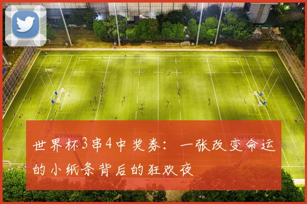世界杯3串4中奖券：一张改变命运的小纸条背后的狂欢夜